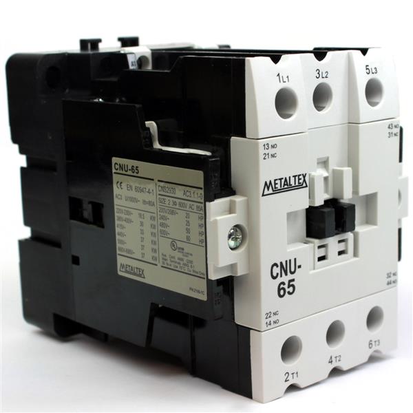Contator Tripolar 64A 220VCA 50/60HZ Metaltex CNU65-H5-3A2a2b 31761 31761