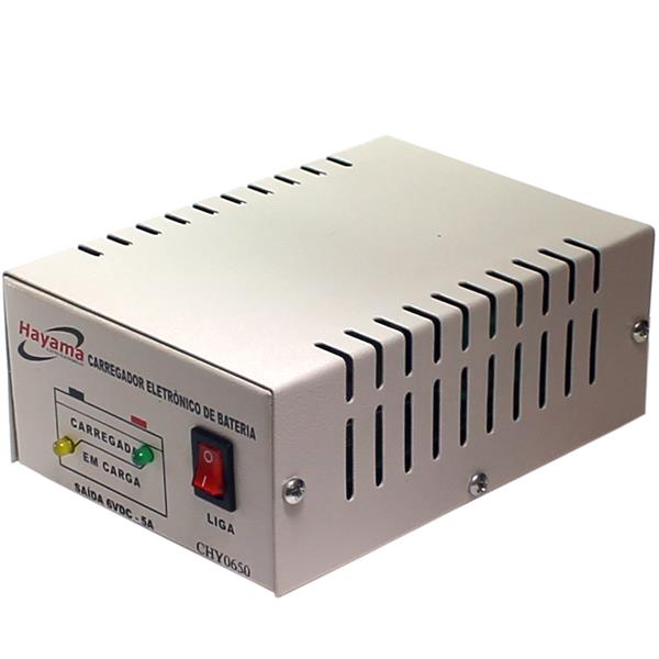 Carregador de Bateria com Flutuação 6,0V 5,0A Hayama CHY 0650 28982 28982