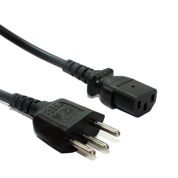 Cabo de Força Novo Padrão 0,75 mm² 2,0 mts Preto 29487 29487