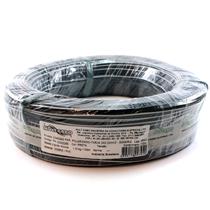 Cabo Paralelo Polarizado Preto com Tarja Branca Mult Cabo 2X0,32 mm² rolo com 100 mts 27383 27383 