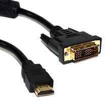 Cabo 1,80 metros HDMI X DVI Digital  Gold 180° com Filtro 28364 28364 
