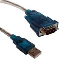 Cabo Conversor 1,80 metros USB-A Macho para Serial DB09 Macho  29100 29100