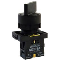 Chave Seletora 2 Posições Fixas Metaltex P20SLR2-B-1A 30592 30592 