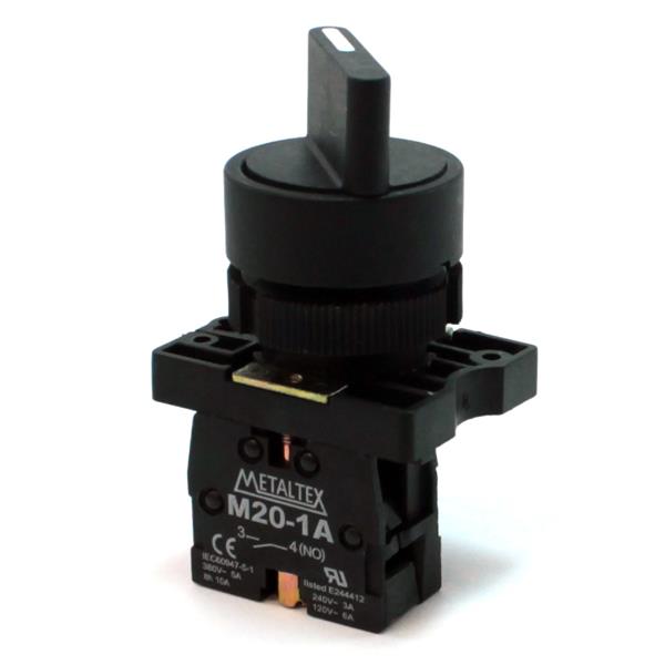 Chave Seletora 2 Posições Fixas Metaltex P20SCR2-B-1A 30595 30595
