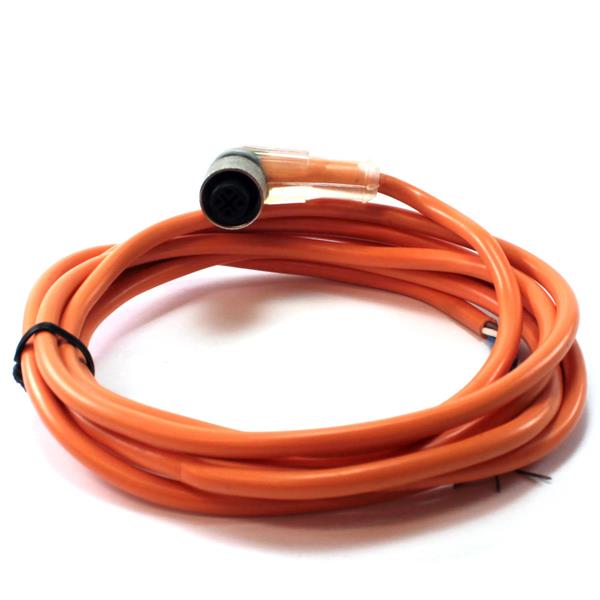 Cabo para Sensor 90° 4 Pinos com Led NPN 2mts Metaltex K12-A-2M-LN 30552 30552