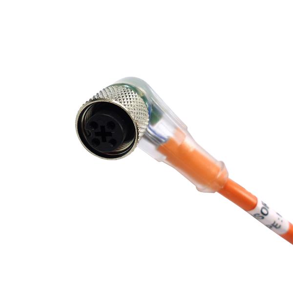 Cabo para Sensor 90° 4 Pinos com Led PNP 2mts Metaltex K12-A-2M-LP 30553 30553