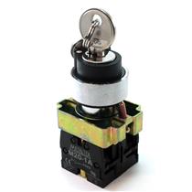 Chave Seletora 3 Posições Fixas com Chave Metaltex M20KNR4-B-2A 30574 30574