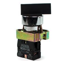 Chave Seletora 2 Posições com Retorno Metaltex M20SHR3-B-1A 30576 30576