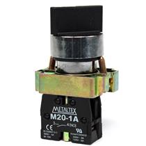 Chave Seletora 2 Posições Fixas Metaltex M20SCR2-B-1A 30578 30578 