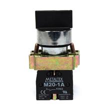 Chave Seletora 3 Posições com Retorno Metaltex M20SSR7-B-2A 30581 30581 