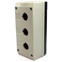 Caixa Plástica com três Furos 22mm Metaltex TN2-B3 30626 30626 