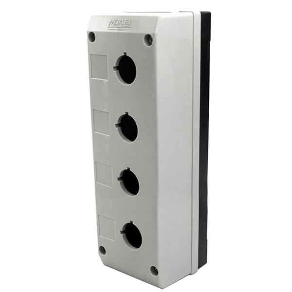 Caixa Plástica com quatro Furos 22mm Metaltex TN2-B4 30627 30627