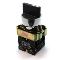 Chave Seletora 3 Posições Direita com Retorno Esquerda Fixa Metaltex M20SSR5-B-2A 32872 32872 