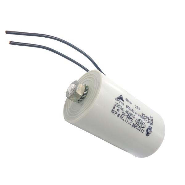 Capacitor Partida de Motor 40MF x 250V B32314 33812 33812