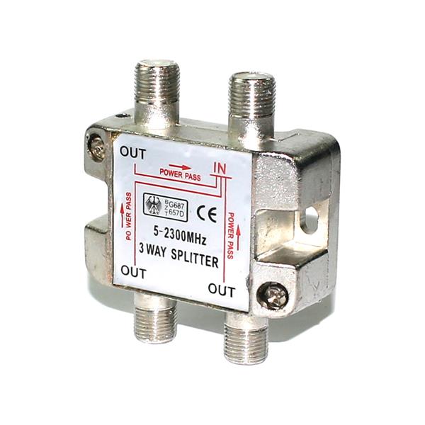 Divisor de Antena e Satélite para Cabo Coaxial 1X3 5/2400Mhz 11436 11436