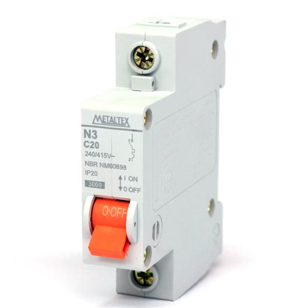 Mini Disjuntor Metaltex N3-1C20 34457 34457