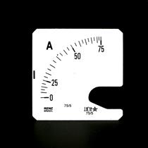 Escala Intercambiável para Amperímetro FM-72 Renz 0/75A/5A 13912 13912
