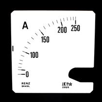 Escala Intercambiável para Amperímetro FM-96 Renz 0/250A/5A 28433 28433 