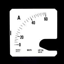 Escala Intercambiável para Amperímetro FM-72 Renz 0/60A/5A 28626 28626 