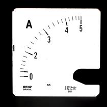 Escala Intercambiável para Amperímetro FM-96 Renz 0/5A/5A 31068 31068