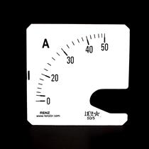 Escala Intercambiável para Amperímetro FM-72 Renz 0/50A/5A 26522 26522 