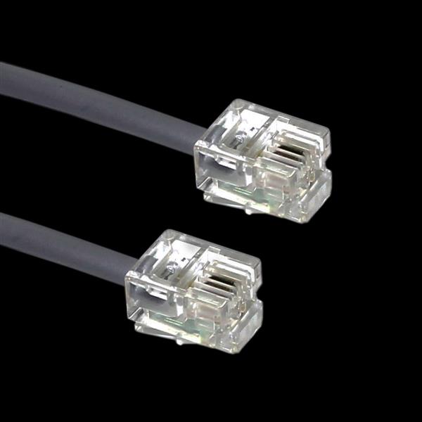 Extensao Lisa 10 metros RJ11 X RJ11 Cinza 26498 26498