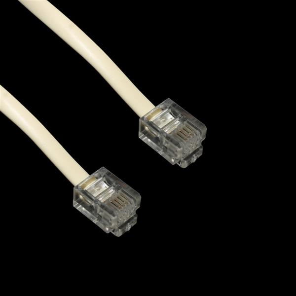 Extensão Lisa 5 metros RJ11 X RJ11 Bege 32845 32845