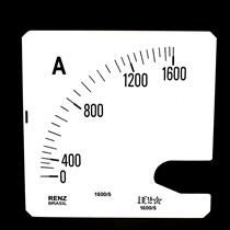 Escala Intercambiável para Amperímetro FM-96 Renz 0/1600A/5A 32962 32962