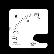 Escala Intercambiável para Amperímetro FM-72 Renz 0/15A/5A 33521 33521 