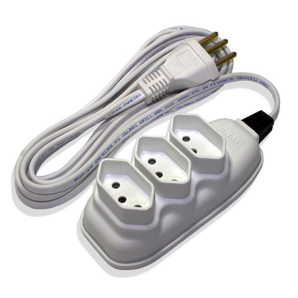 Extensão Elétrica Tripolar em Barra 3 metros Branca Ilumi 17991 32935 32935