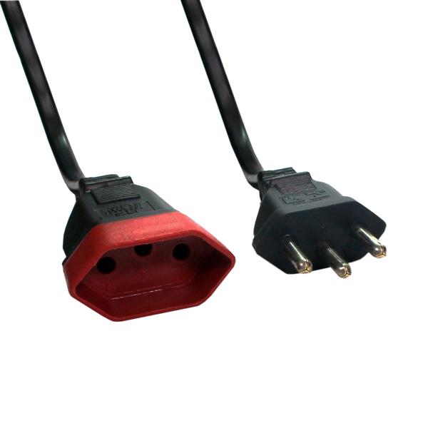 Extensão Elétrica Tripolar 5 metros Preta Force Line 4954 33223 33223