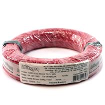 Fio Cabinho Flexível N 20 0,50 mm² Vermelho Mult Cabo rolo com 100 mts 6117 6117