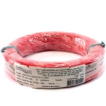 Fio Cabinho Flexível N 22 0,32 mm² Laranja Mult Cabo rolo com 100 mts 6192 6192