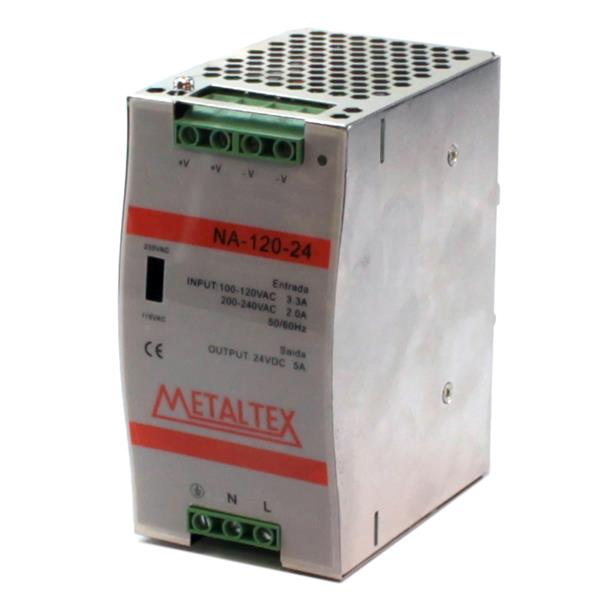 Fonte Chaveada 120W 24V Metaltex NA-120-24 30620 30620
