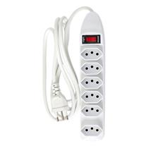 Filtro de Linha 6 Tomadas Bivolt 10A Serrana Tannat 06 34272 34272