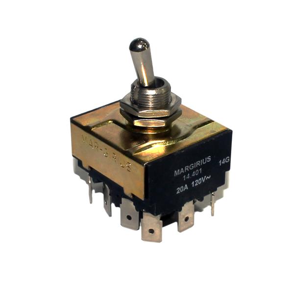 Interruptor Quadripolar Margirius 20A/120V 15A/250V 14401 A1B1E3G (7122) 11303 11303