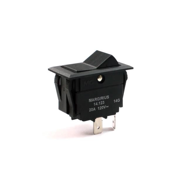 Interruptor Unipolar Margirius 20A/120V 15A/250V 14123 MFT1FE3G (5023) 11319 11319