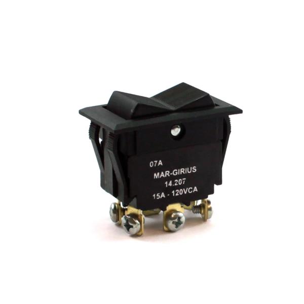 Interruptor Bipolar Margirius 15A/120V 10A/250V 14207 MFT1FP1Q (984) 11255 11255