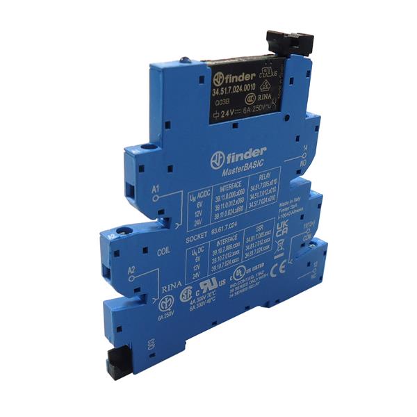 Relé Modular de Interface Finder 39.11.0.024.0060 31723 31723