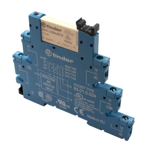 Relé Modular de Interface Finder 38.51.0.024.0060 26830 26830