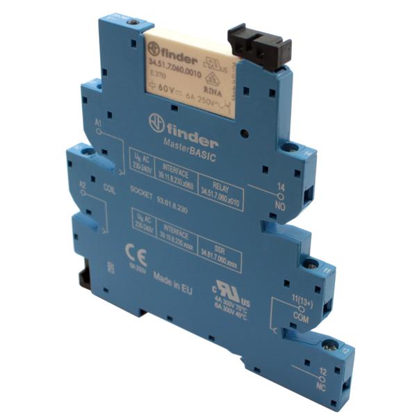 Relé Modular de Interface Finder 39.11.8.230.0060 32990 32990