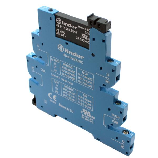 Relé Modular de Interface Finder 39.10.7.024.8240 32991 32991