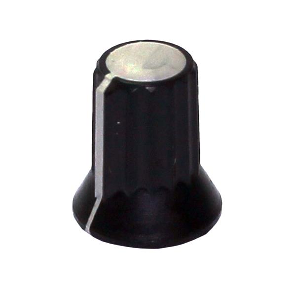 Knob Plástico Estriado Preto com Cinza AD-110 21128 21128