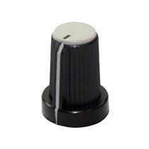 Knob Plástico Estriado Preto com Cinza AD-33 21129 21129 