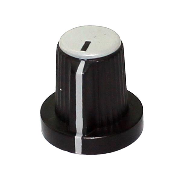 Knob Plástico Estriado Preto com Cinza AD-23N 21130 21130