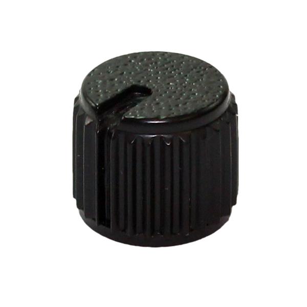 Knob Plástico Estriado Preto AD-205 21133 21133