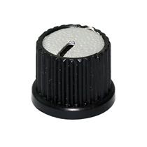 Knob Plástico com Parafuso, Bucha, Indicador e Rosca Preto com Cinza AD-209 21134 21134 