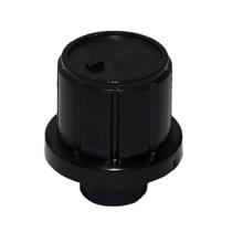 Knob Plástico Estriado Preto AD-159 33214 33214 