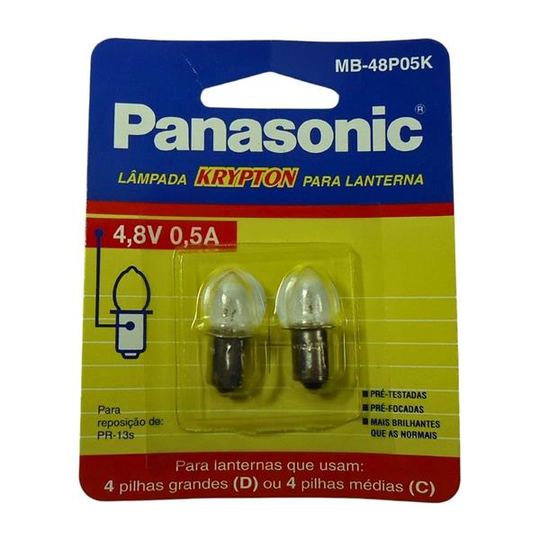 Lâmpada Krypton 4,8V 500mA para Lanterna Panasonic MB-48P05K 13556 13556