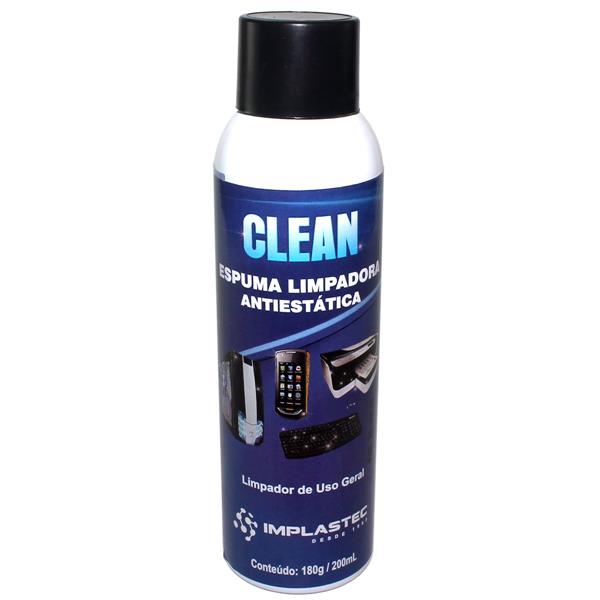 Clean Espuma de Limpeza Implastec 180g  34300 34300